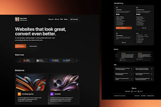 design a conversion focused framer website or landing page