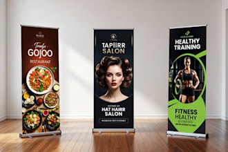 design banner design, roll up banner, stand banner, pull up banner, retractable