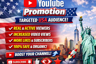 do organic USA youtube video promotion,USA channel promotion