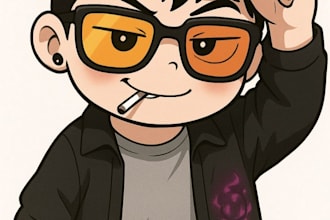custom vtuber avatar or pngtuber for streaming vrchat anime chibi live2d model