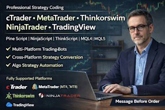 code ctrader, metatrader, thinkorswim, ninjatrader, tradingview strategy