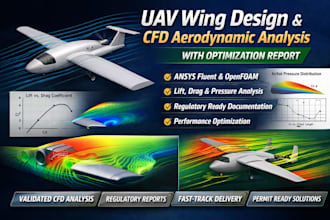 uav wing design and cfd aerodynamic analysis with optimization report