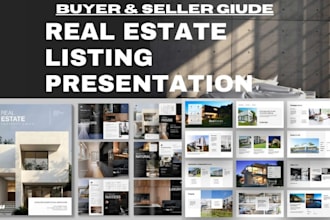 design, redesign powerpoint real estate listing presentation investor pitch deck