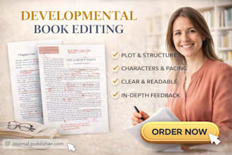 professional develop book editing manuscript editing