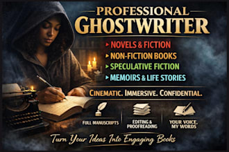 ghostwrite speculative fiction novel non fiction ghostwriting