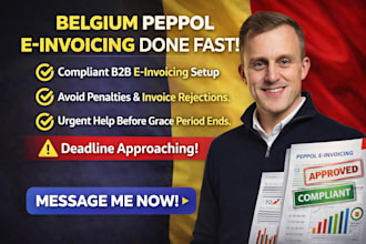 setup peppol e invoicing belgium b2b compliance fast
