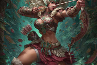 draw fantasy character illustration artwork