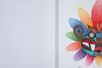 draw anything on pointillism