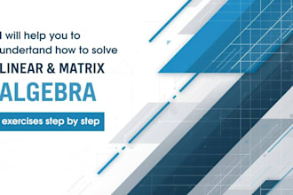 solve linear and matrix algebra exercises step by step