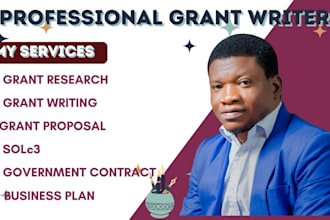 do grant applications grant writing, government contracts, rfp, business plans