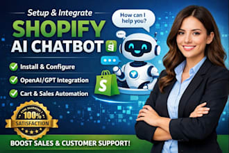 setup and integrate shopify ecommerce store ai chatbot on your website