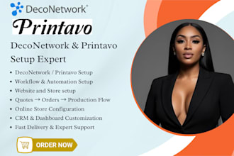 set up and optimize deconetwork or printavo for your print shop