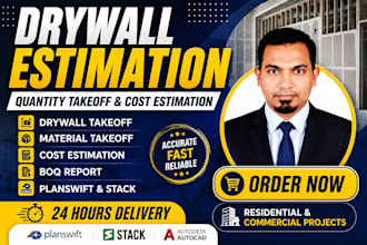 do accurate drywall quantity takeoff and cost estimation
