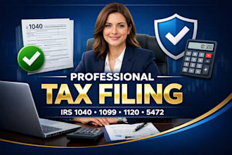 handle professional tax filing using irs forms 1040 1099 form 5472 and form 1120