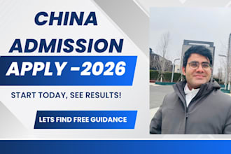 help you in securing admission without ielts in china