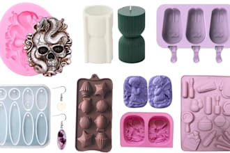 make custom 3d silicone mold casting, chocolate jewelry resin mold stl