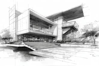 do hand drawn architectural sketches