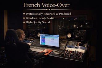 deliver a premium french voice over by a sound engineer