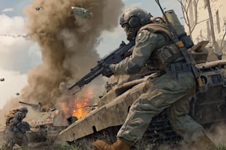 create realistic military, war, or sci fi illustrations