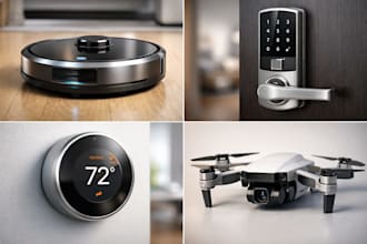 3d product design smart home device robotics 3d cad model 3d rendering prototype