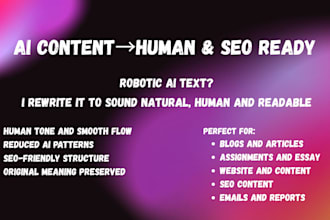 humanize ai content and make it SEO friendly