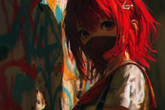 draw anime illustration for you