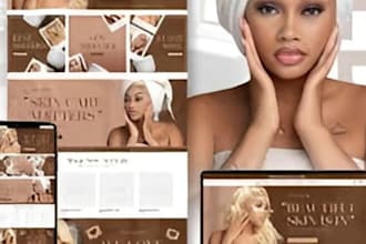design private label skincare shopify store skincare website skincare shopify