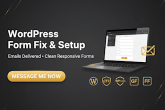 create or fix wordpress contact form 7 wpforms gravity formidable fix SMTP error