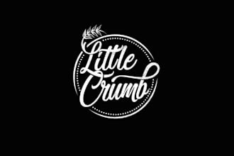 design unique little crumb bakery logo