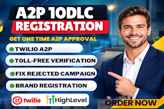 approve a2p 10dlc registration on twilio ghl toll free verification compliance