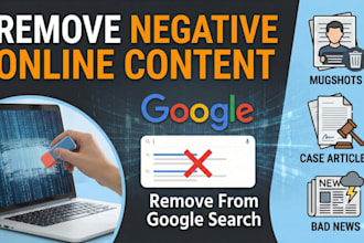 delete mugshot, case articles and bad news from google search
