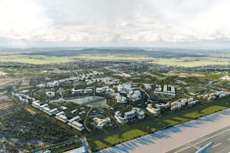 design and render 3d site plan layout, urban development,site map,zone landscape
