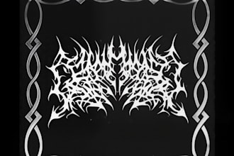 design classic metalcore logo with best detail