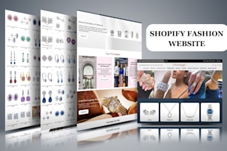 design a luxury shopify jewelry website, watch or ring fashion shopify store