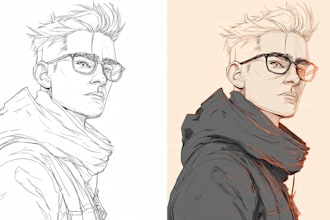 draw detailed line art illustrations
