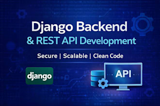 build python django backend or rest API
