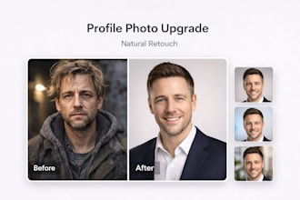 edit and retouch professional headshots for linkedin and CV