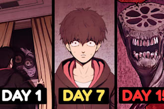 design viral youtube thumbnails for manhwa recap content