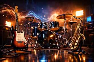 produce guitar drums sax instrumentals for gamers youtube bgm song cover backing