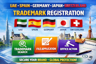 do trademark registration in uae spain germany japan switzerland dooffice action