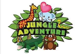 do awesome zoo and safari logo with t shirt design