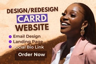 design carrd website, carrd landing page, carrd website design redesign