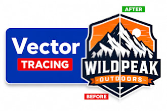 recreate, redraw, or vectorize your logo
