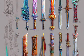 draw your prop or fantasy weapon designs