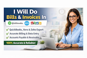 do bills and invoices in quickbooks, xero and zoho