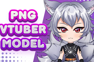 design a custom png vtuber model with expressions