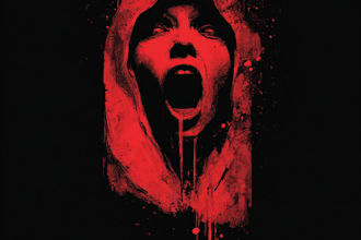 draw bloody horror illustration