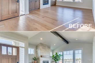 virtually stage your empty room for real estate listing