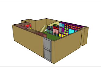 do cad drawing of floor plan, 2d and 3d layouts