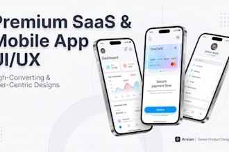 design a fintech or saas mobile app UI UX in figma